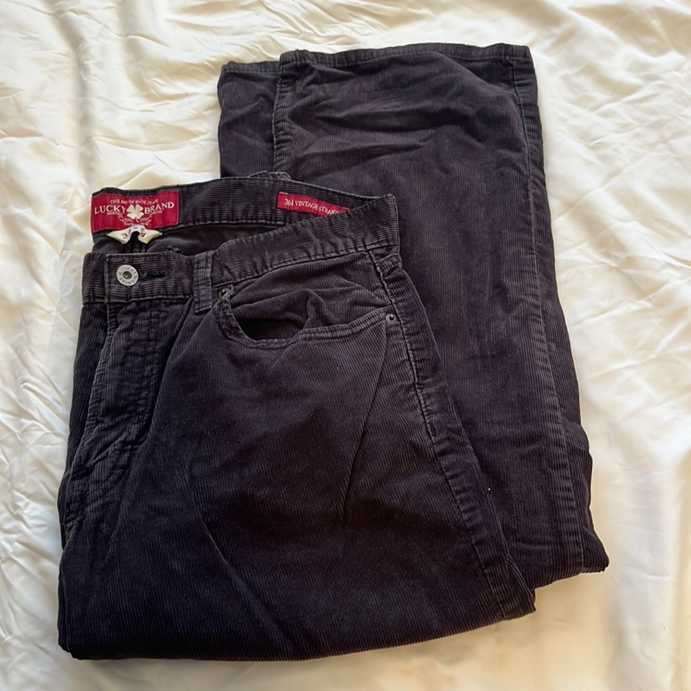 Lucky brand - vintage straight leg corduroy jeans - 34x34